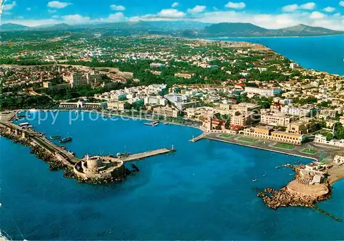 AK / Ansichtskarte Rhodos_Rhodes_aegaeis Fliegeraufnahme Gesamtansicht d. Stadt Rhodos_Rhodes_aegaeis
