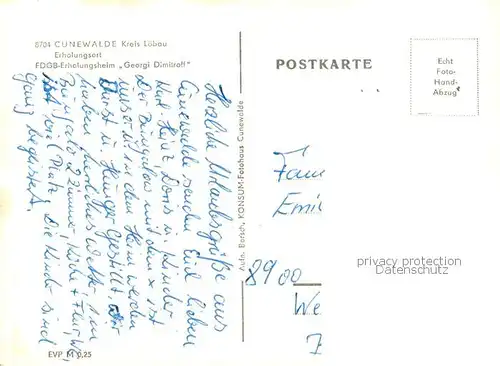 AK / Ansichtskarte Cunewalde FDGB Erholungsheim Deorgi Dimitroff Cunewalde