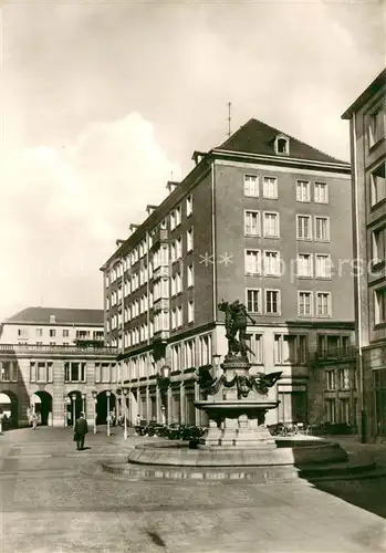 AK / Ansichtskarte Dresden Weisse Gasse mit dem Gaensedieb Brunnen Dresden