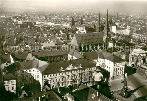AK / Ansichtskarte Dresden Blick vom Schlossturm ueber Taschenbergpalais und Sophienkirche Dresden