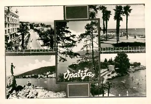 AK / Ansichtskarte Opatija_Abbazia Promenade Strand Panorama 