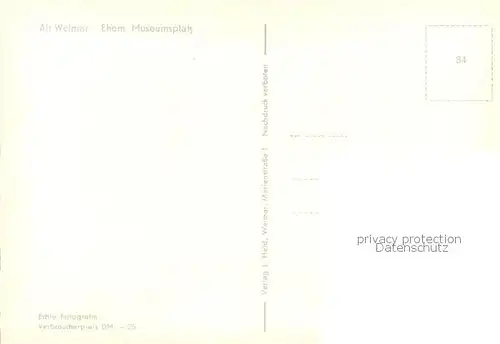 AK / Ansichtskarte Alt_Weimar Ehem Museumsplatz Alt_Weimar