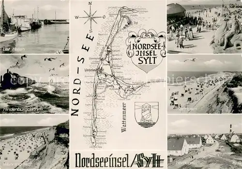 AK / Ansichtskarte Insel_Sylt List Hafen Hindenburgdamm Wenningstedt Westerland Kampen Hoernum Insel_Sylt