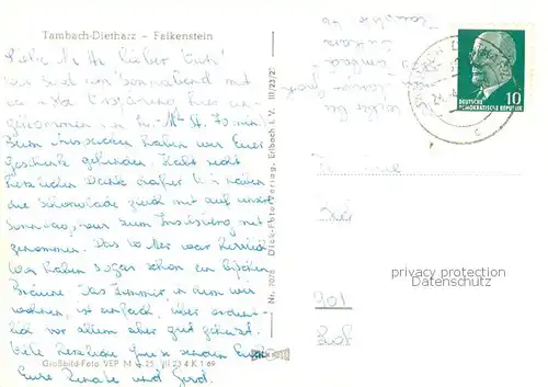 AK / Ansichtskarte Tambach Dietharz Falkenstein Tambach Dietharz
