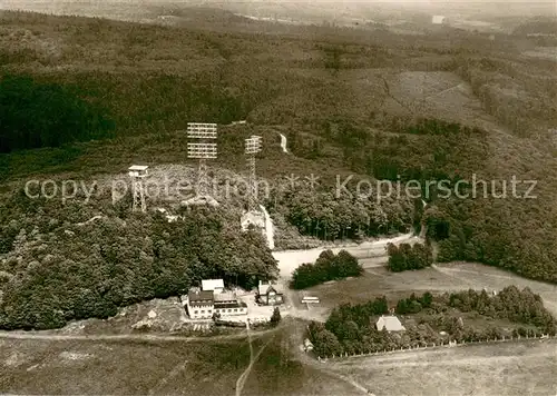 AK / Ansichtskarte Hoherodskopf_Schotten Berggasthof Hoherodskopf Fliegeraufnahme 