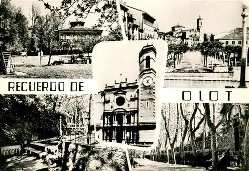 AK / Ansichtskarte Olot Parque Paseo de Blay Iglesia Parroquial 