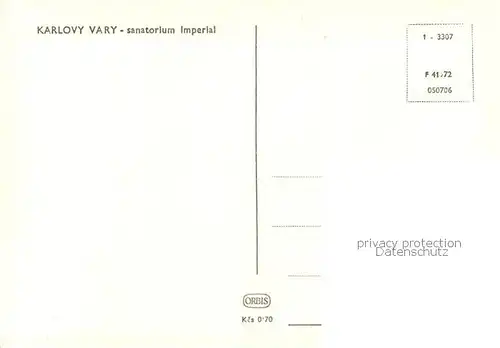 AK / Ansichtskarte Karlovy_Vary_Karlsbad Sanatorium Imperial 