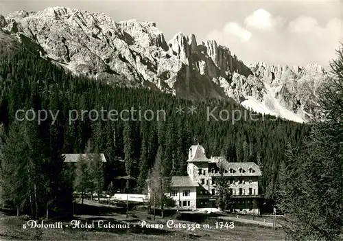 AK / Ansichtskarte Karerpass_Passo_Carezza_IT Dolomiten Hotel Latemar 