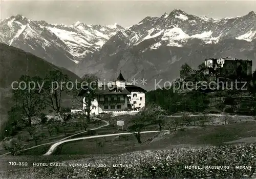 AK / Ansichtskarte Meran_Merano Hotel Fragsburg Panorama Meran Merano