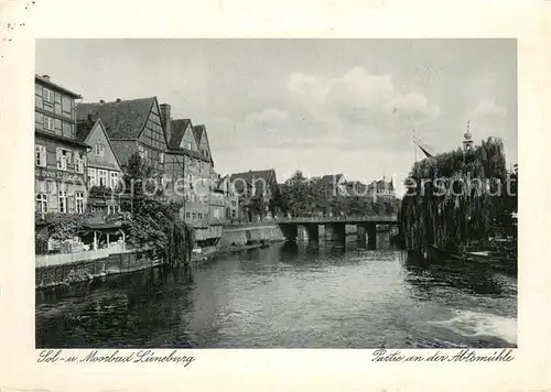 AK / Ansichtskarte Lueneburg Partie an der Abtsmuehle Lueneburg
