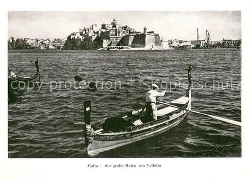 AK / Ansichtskarte Malta__Insel Hafen von Valletta 