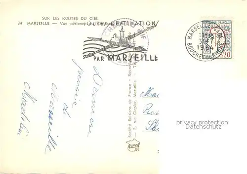 AK / Ansichtskarte Marseille_13 Vue aerienne du Chateau d If 