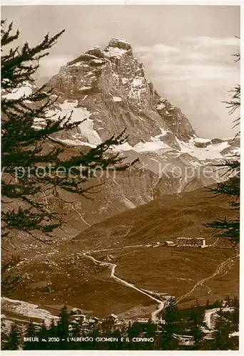 AK / Ansichtskarte Breuil_2050m_Cervinia Albergo Giomein e il Cervino 