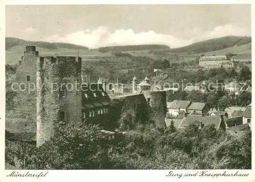 AK / Ansichtskarte Muenstereifel_Bad Burg und Kneippkurhaus Muenstereifel_Bad