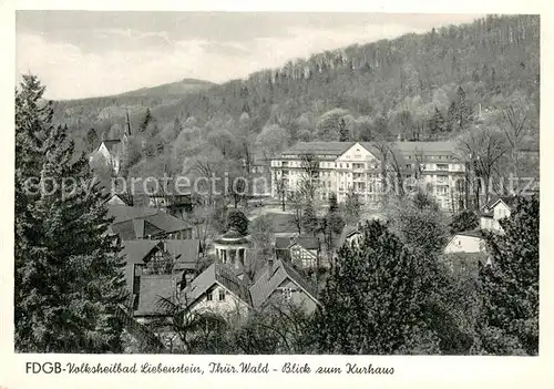 AK / Ansichtskarte Liebenstein__Bad_Thueringen FDGB Volksheilbad Liebenstein Kurhaus 