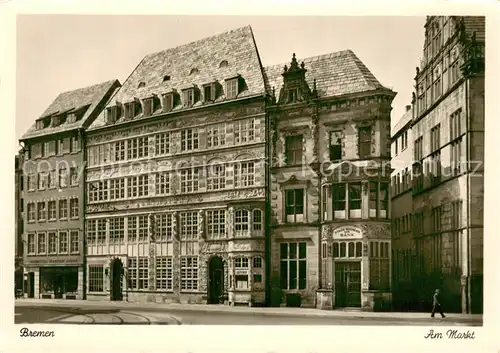 AK / Ansichtskarte Bremen Am Markt Bremen