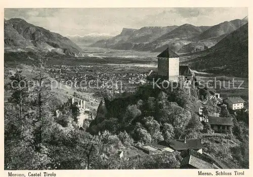 AK / Ansichtskarte Merano_Meran Castel Tirolo 