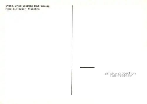 AK / Ansichtskarte Bad_Fuessing Evangelische Christuskirche Bad_Fuessing