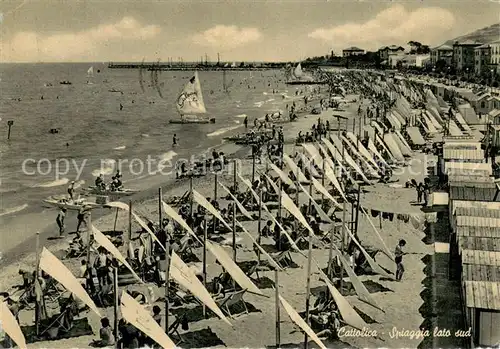 AK / Ansichtskarte Cattolica__Provincia_Rimini_IT Spiaggia 
