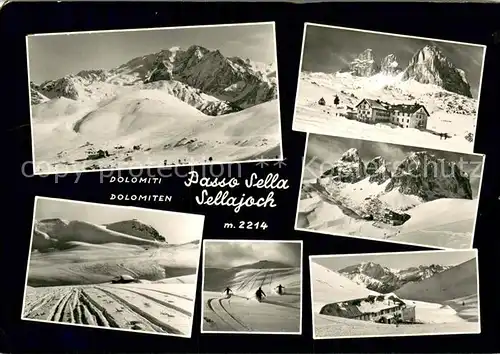AK / Ansichtskarte Sellajoch Passo Sella Gebirgspass Dolomiten Sellajoch