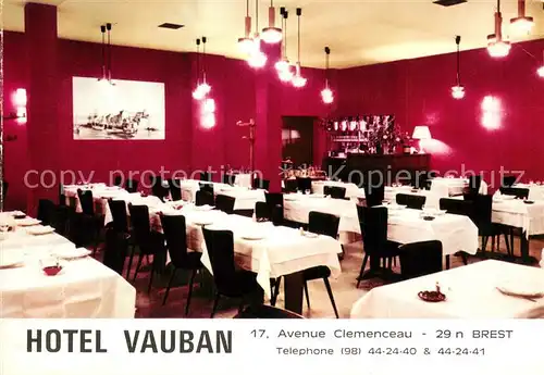 AK / Ansichtskarte Brest_29 Hotel Vauban Restaurant 