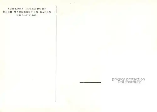 AK / Ansichtskarte Ittendorf Schloss 17. Jhdt. Ittendorf