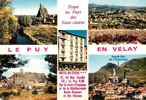 AK / Ansichtskarte Le_Puy en Velay Hotel du Cygne vues d ensemble de la ville Paysage Le_Puy en Velay