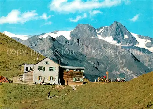 AK / Ansichtskarte Kals_Grossglockner Berghaus Matreier Tal gegen Grossglockner Kals Grossglockner