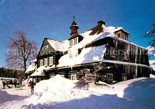 AK / Ansichtskarte Nova_Louka_Czechia jagdschloesschen im Winter Schnee 