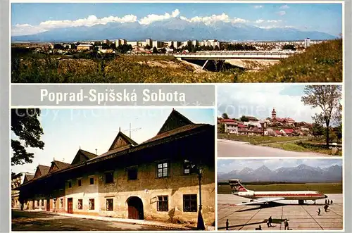 AK / Ansichtskarte Poprad_SK Letisko Poprad   Pohlad na Spissku Sobotu 