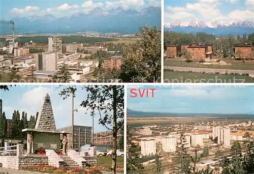 AK / Ansichtskarte Svit_Slovakia Panorama u. Teilansichten 