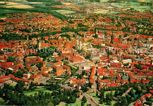 AK / Ansichtskarte Muenster_Westfalen Fliegeraufnahme Altstadt Muenster_Westfalen