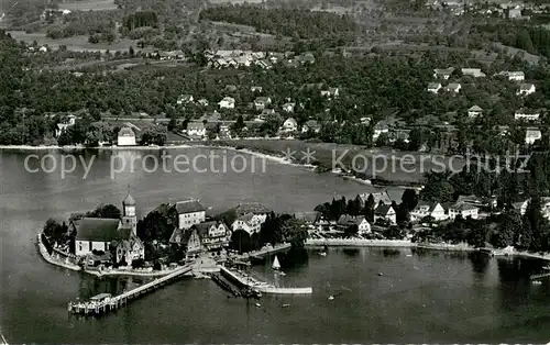 AK / Ansichtskarte Wasserburg_Bodensee Fliegeraufnahme Wasserburg Bodensee