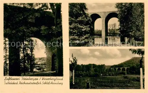 AK / Ansichtskarte Steinbergen Talbruecke der Reichsautostrasse bei Schloss Arensburg Steinbergen