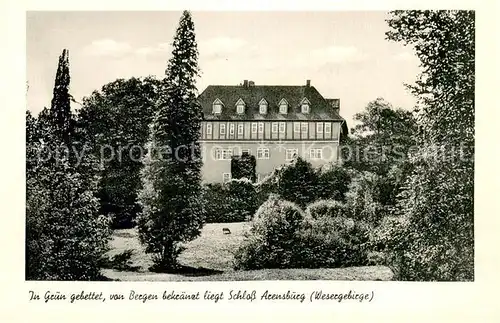 AK / Ansichtskarte Rinteln Schloss Arensburg Rinteln