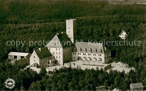 AK / Ansichtskarte Ebermannstadt Burg Feuerstein Haus der kath Jugend Fliegeraufnahme Ebermannstadt