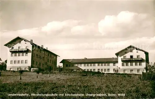 AK / Ansichtskarte Untergriesbach_Niederbayern Landwirtschaftsschule und Schullandheim  Untergriesbach