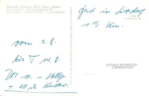 AK / Ansichtskarte Siegsdorf_Oberbayern Hochfelln und Hochgern Gasthaus Wirtsstube Alzing Siegsdorf Oberbayern