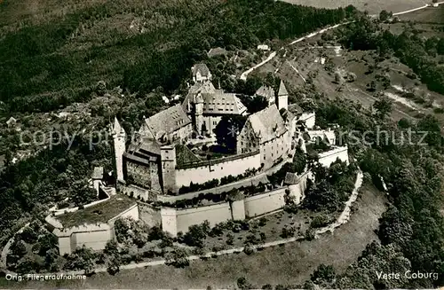 AK / Ansichtskarte Coburg Veste Coburg Fliegeraufnahme Coburg