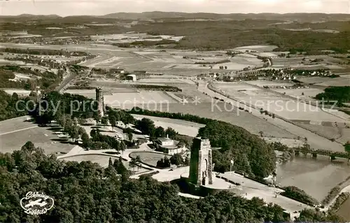 AK / Ansichtskarte Hohensyburg_Dortmund Fliegeraufnahme mit Ruhrtalblick 