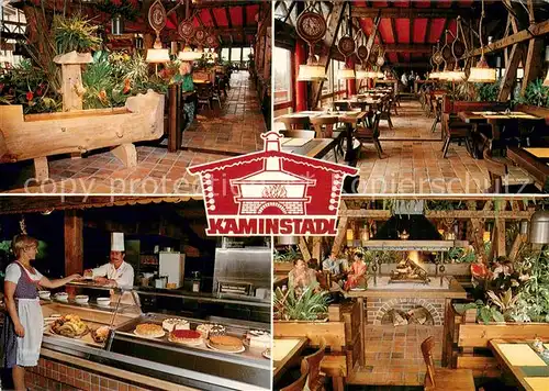 AK / Ansichtskarte Bad_Feilnbach Kaminstadl Cafe Restaurant Gastraeume Kuchentheke Bad_Feilnbach