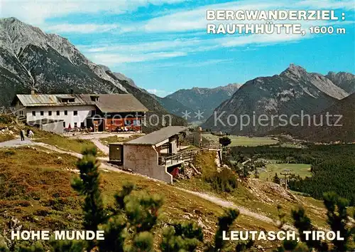 AK / Ansichtskarte Leutasch Rauthuette mit Hohe Munde Leutasch