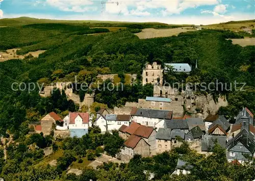 AK / Ansichtskarte Dhaun Fliegeraufnahme mit Schloss Dhaun Dhaun