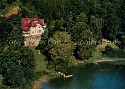 AK / Ansichtskarte Malente Gremsmuehlen Gaestehaus Herse am Kellersee Fliegeraufnahme Malente Gremsmuehlen