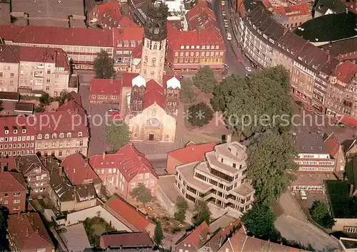 AK / Ansichtskarte Muenster_Westfalen Fliegeraufnahme St. Ludgeri  Muenster_Westfalen