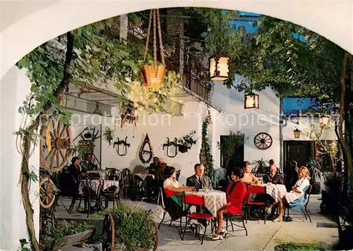 AK / Ansichtskarte Hainburg_Donau Buschenschenke Garten Ansicht Hainburg Donau