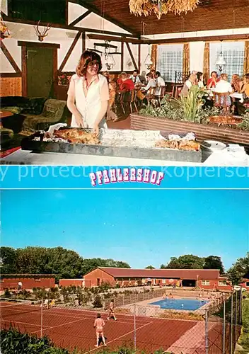 AK / Ansichtskarte Karolinenkoog Pfahlershof m. Tennisplatz u. Pool Karolinenkoog