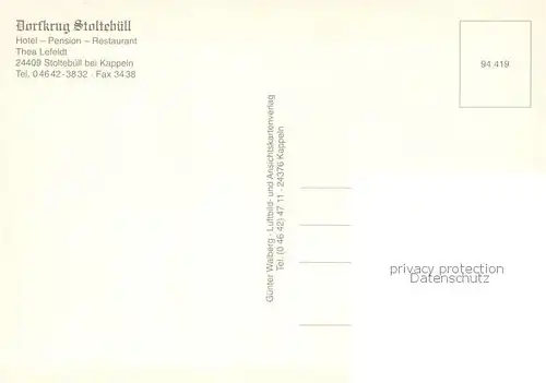 AK / Ansichtskarte Stoltebuell Dorfkrug Stoltebuell Teilansichten Stoltebuell