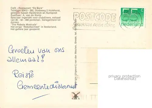 AK / Ansichtskarte Hulshorst_NL Restaurant De Berk 