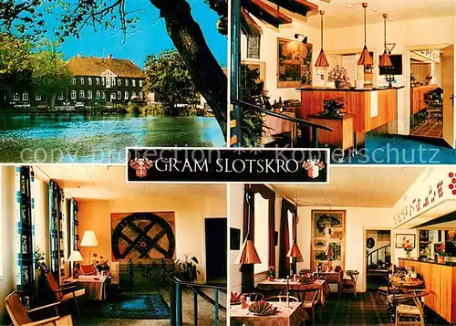AK / Ansichtskarte Gram_Sonderjylland_DK Gram Slotskro Gastraeume 